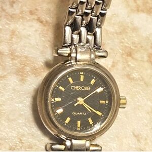 Cherokee Silver and goldtone Quartz Watch